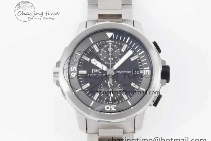 MIROTIME 0205 EasyCare Aquatimer Chrono SS V6SF 1:1 Best Edition Gray Dial on SS Bracelet A 7035